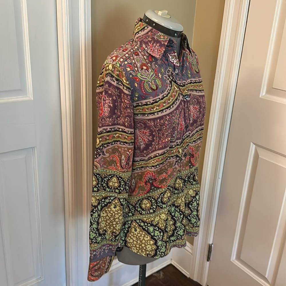 Etro Multi Colored Button Down Shirt With Paisley… - image 3